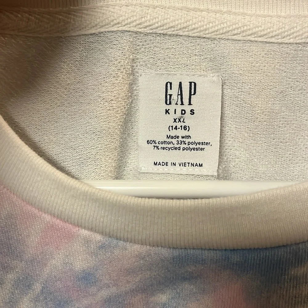 GAP kids Dreamer tie dye sweatshirt